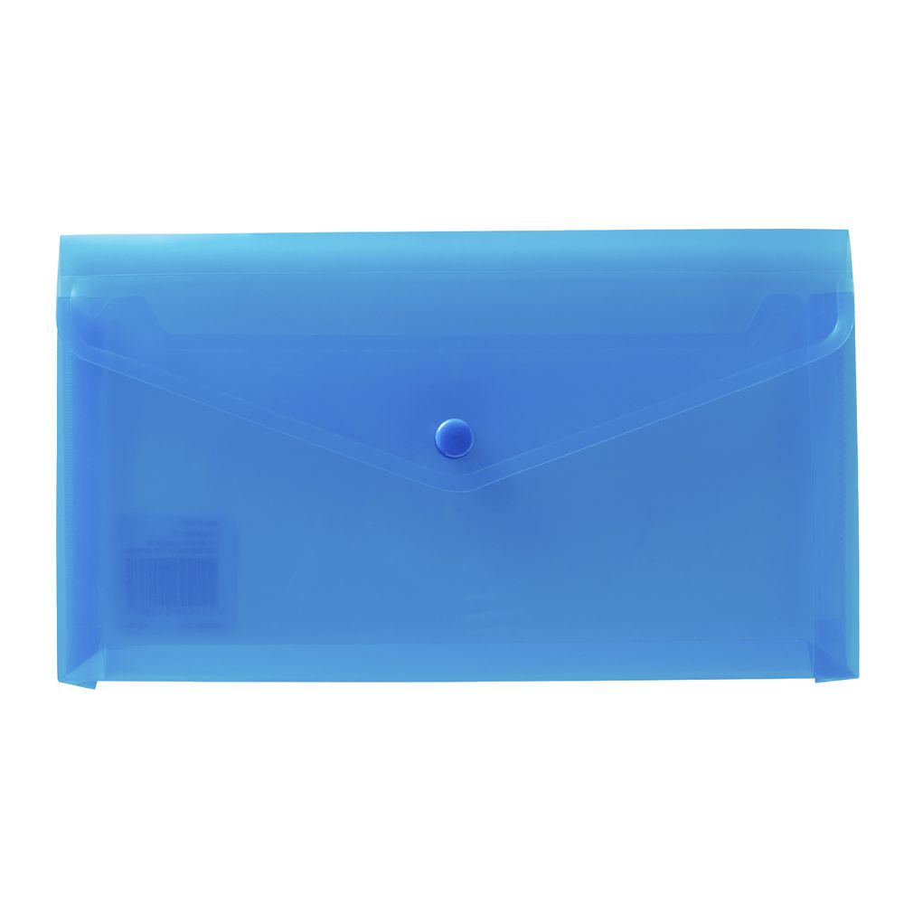 J.Burrows Document Wallet DL Button Closure Blue