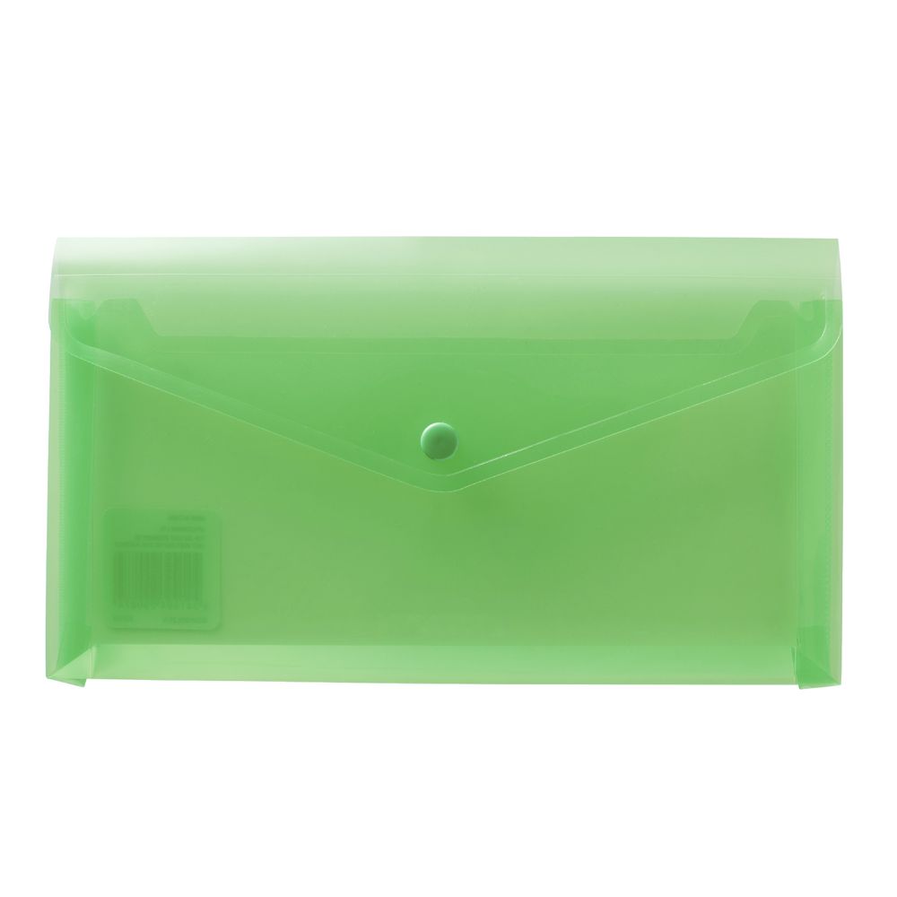 J.Burrows Document Wallet DL Button Closure Green