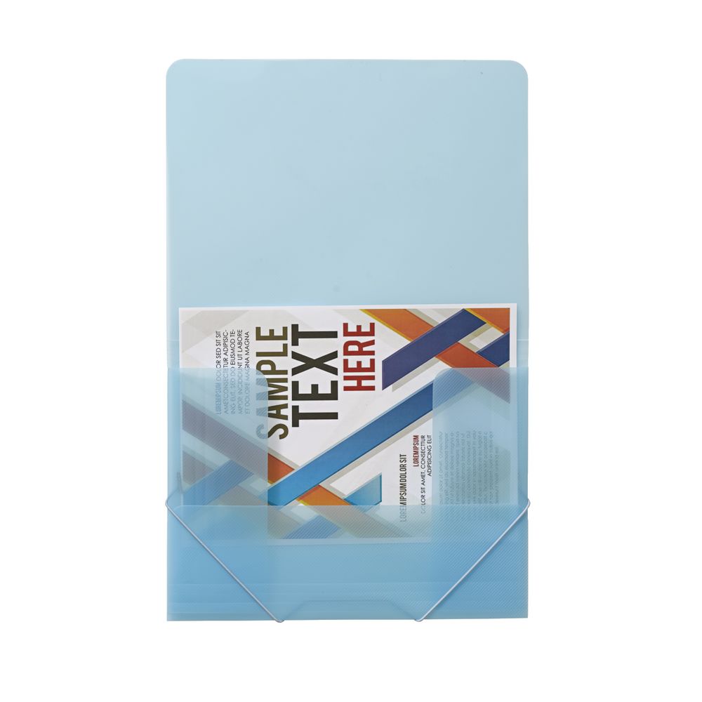 J.Burrows A4 Document Wallet with Elastic Closure Aqua