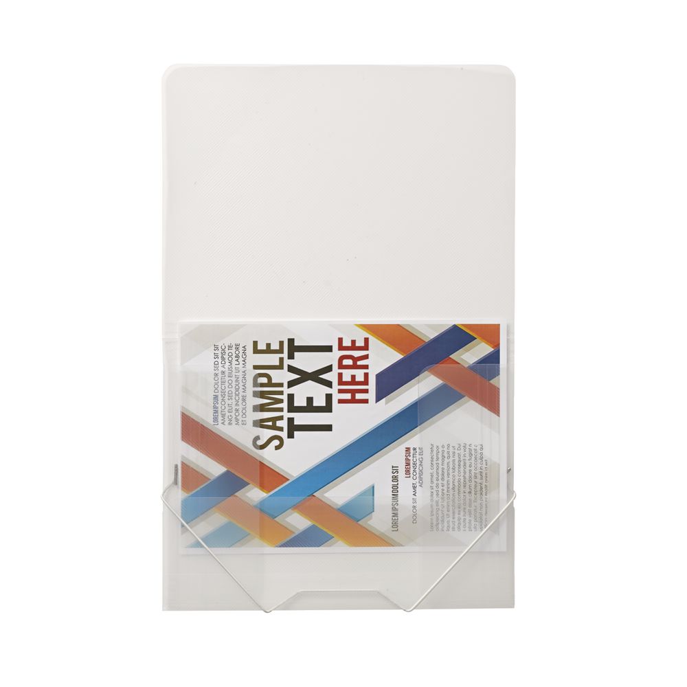 J.Burrows A4 Document Wallet with Elastic Closure Clear