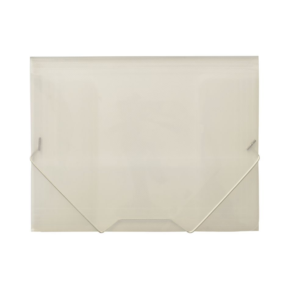 J.Burrows A4 Document Wallet with Elastic Closure Clear