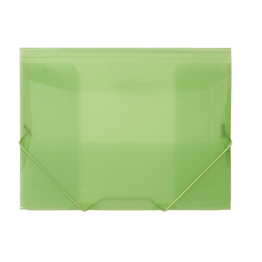 J.Burrows A4 Document Wallet with Elastic Closure Green