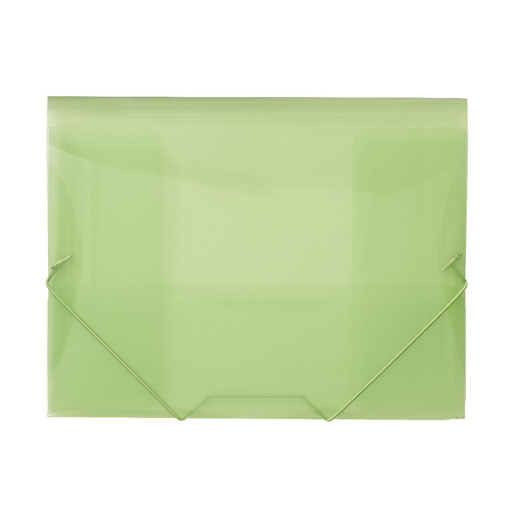J.Burrows A4 Document Wallet with Elastic Closure Lime