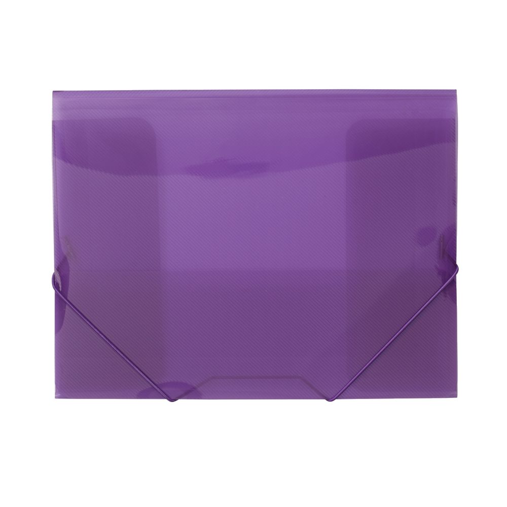 J.Burrows A4 Document Wallet with Elastic Closure Purple