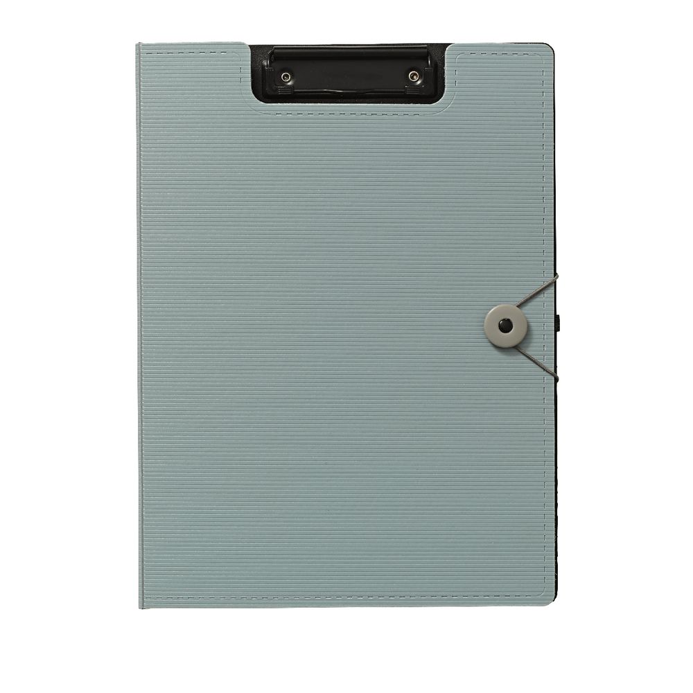 J.Burrows A4 Foam Clipfolder Dusty Blue
