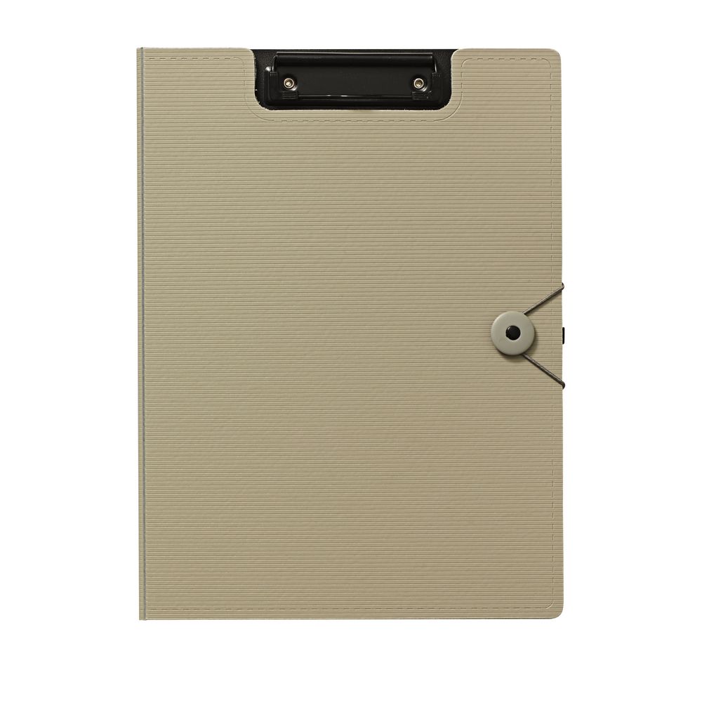 J.Burrows Foam Clipfolder A4 Warm Grey