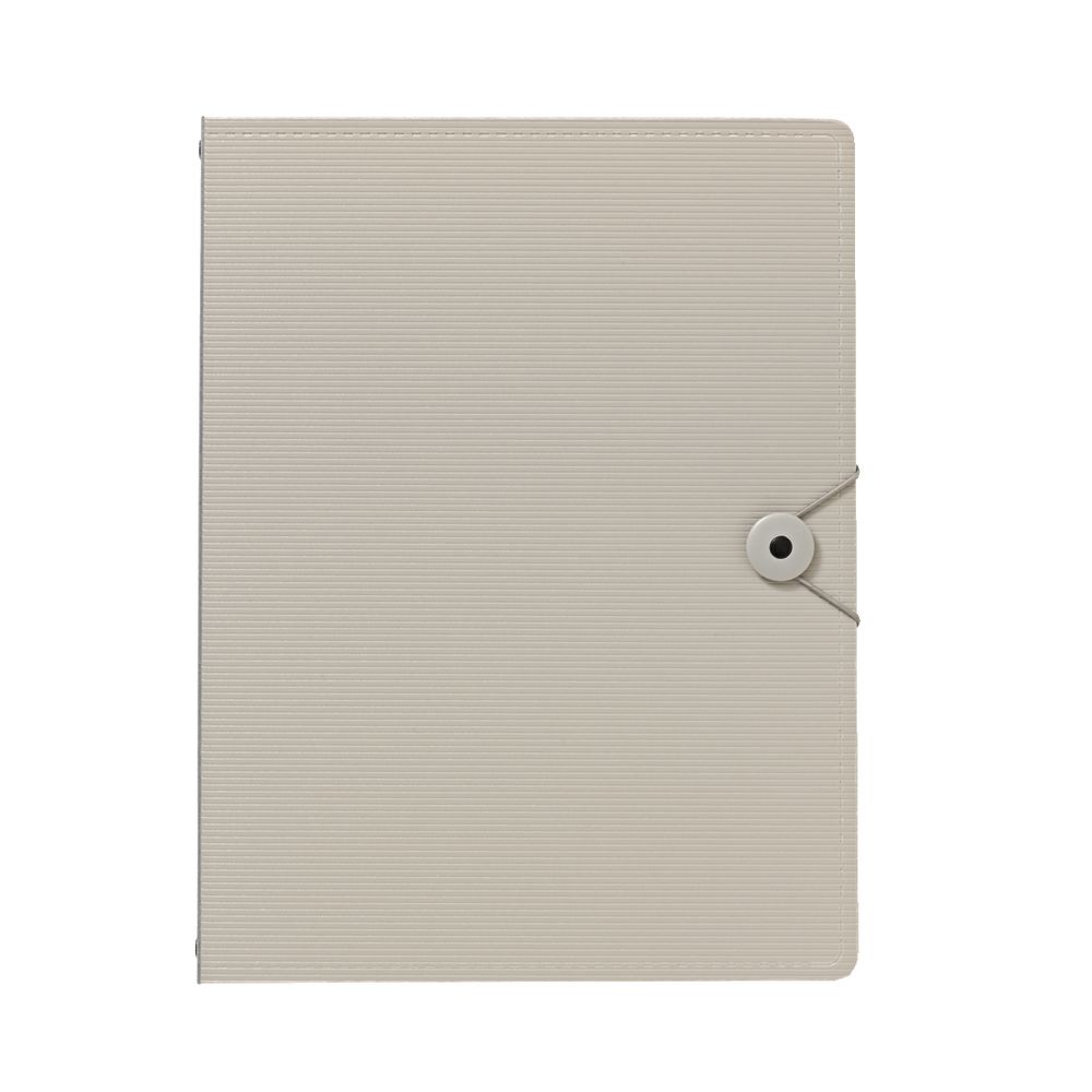J.Burrows A4 Foam Display Book 20 Pockets Warm Grey