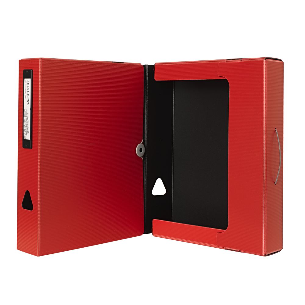 J.Burrows A4 Foam Document Box Red