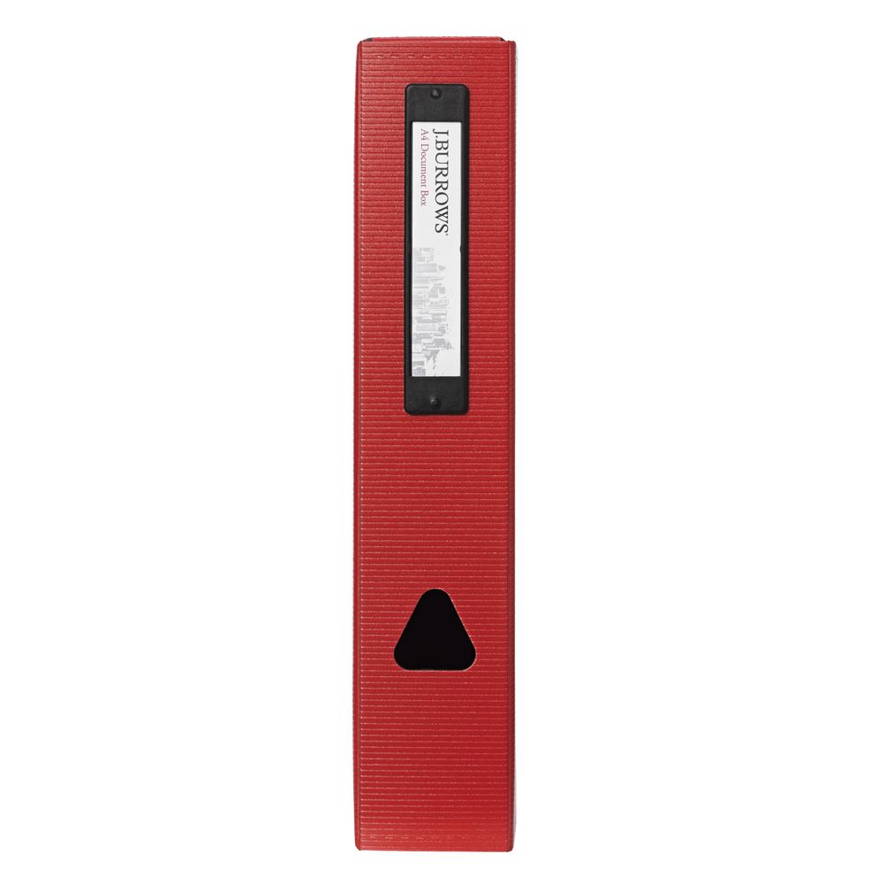 J.Burrows A4 Foam Document Box Red