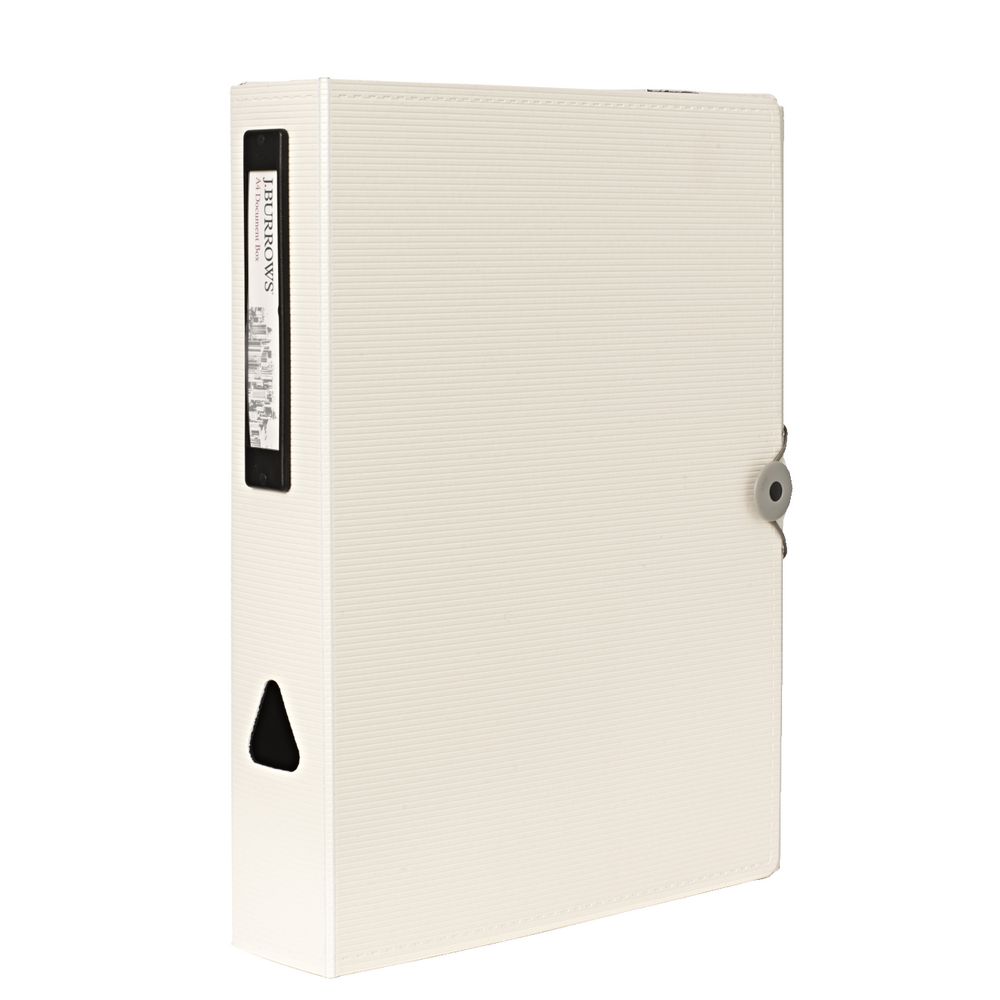 J.Burrows A4 Foam Document Box White