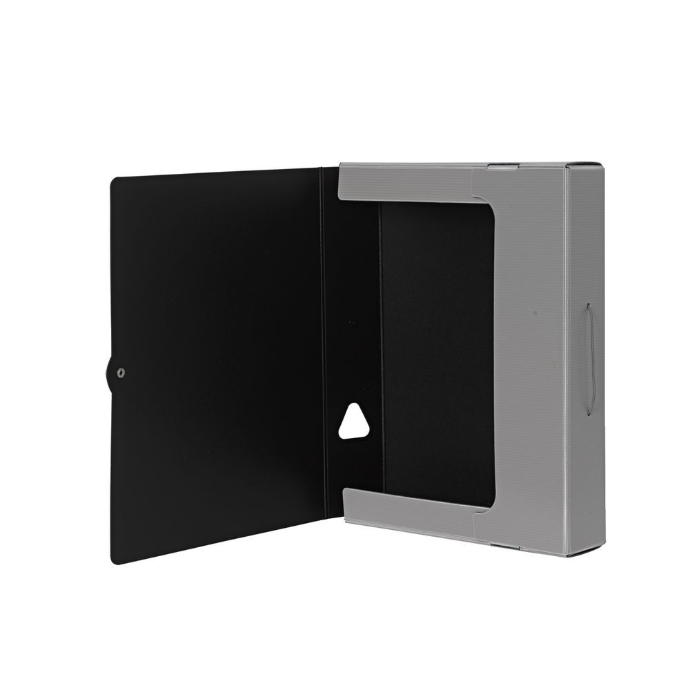 J.Burrows A4 Foam Document Box Warm Grey