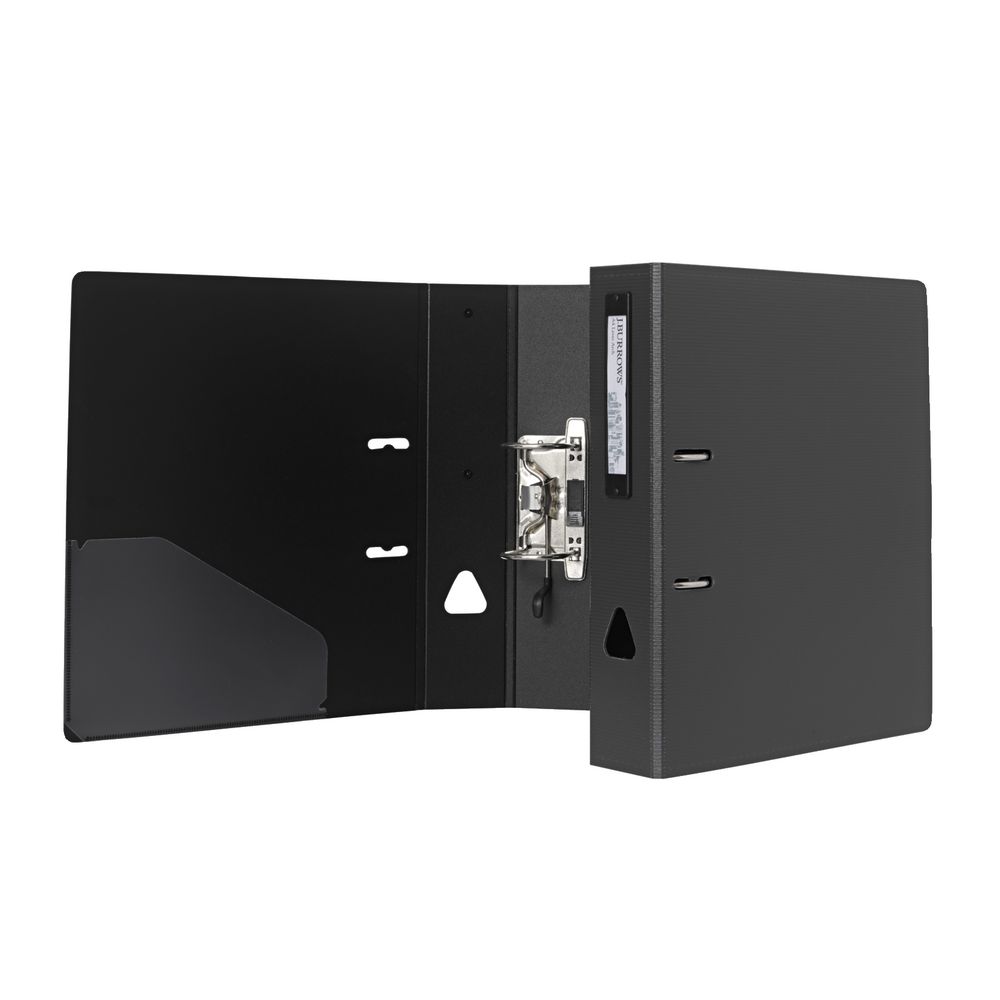 J.Burrows Foam Lever Arch File A4 2 Ring Grey