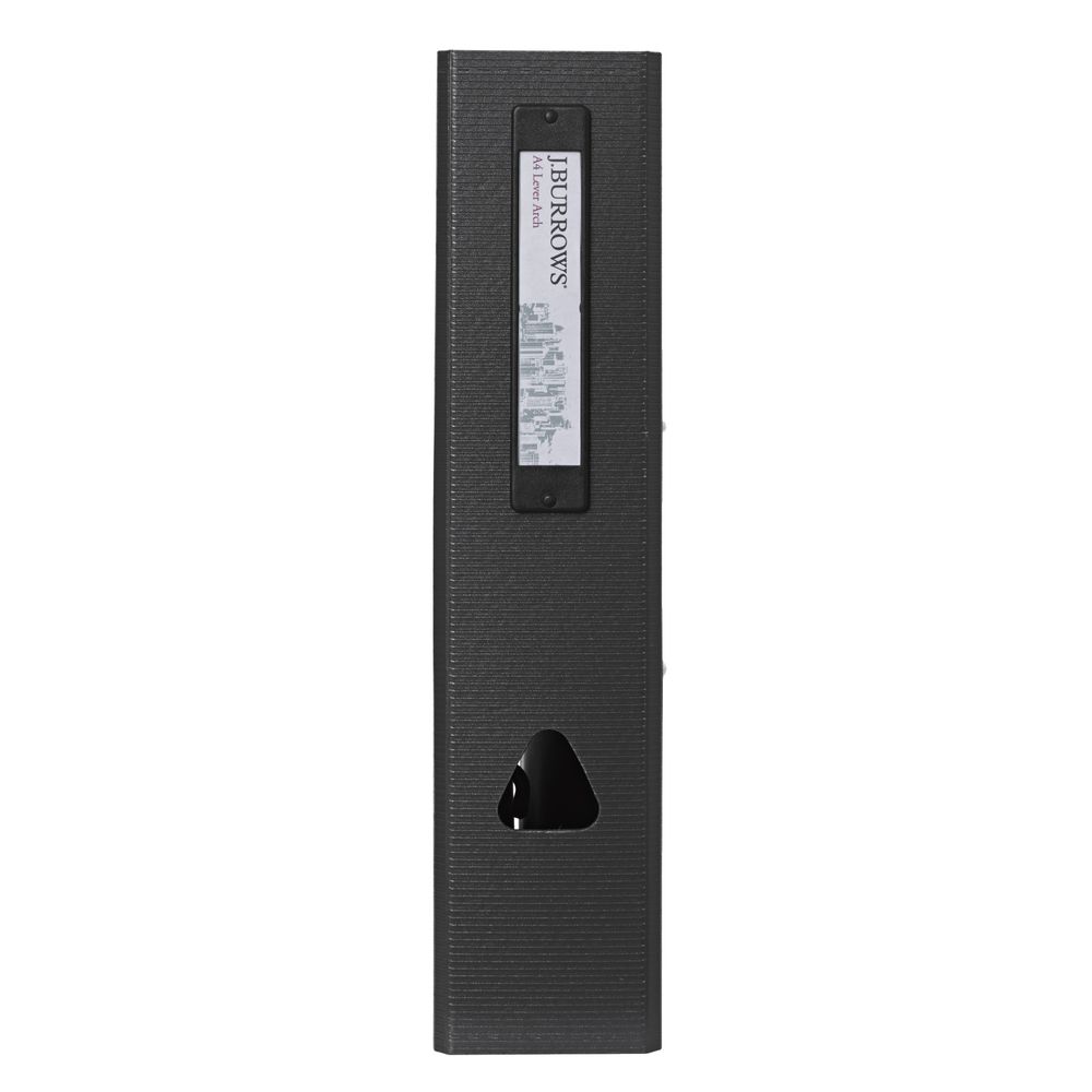 J.Burrows Foam Lever Arch File A4 2 Ring Grey