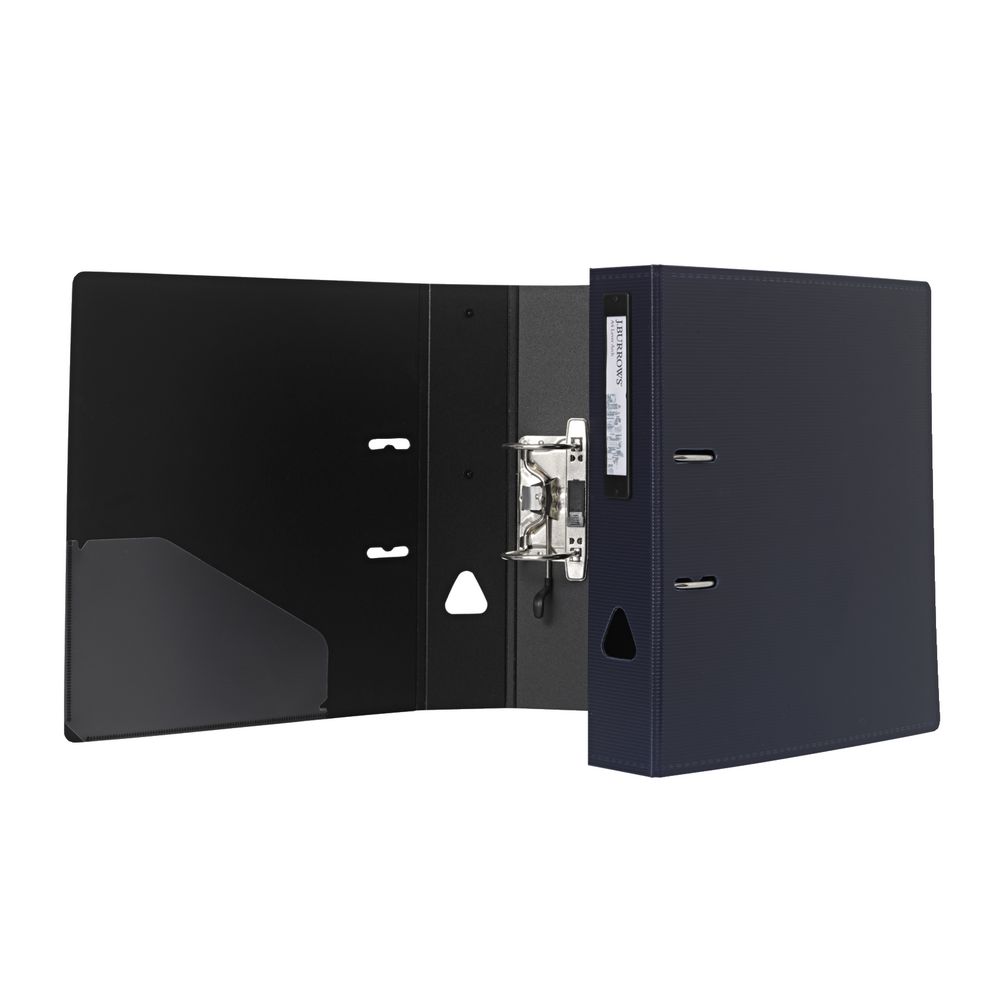 J.Burrows Foam Lever Arch File A4 2 Ring Navy