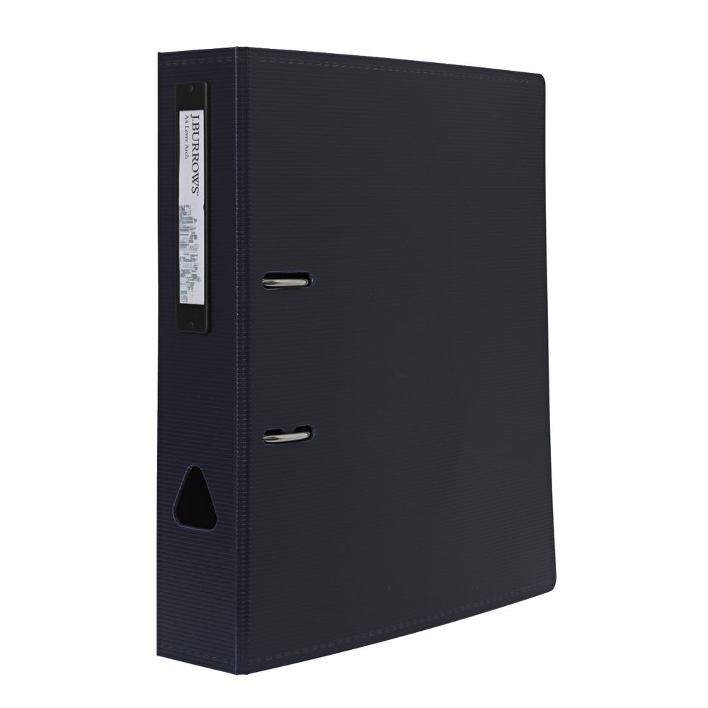 J.Burrows Foam Lever Arch File A4 2 Ring Navy