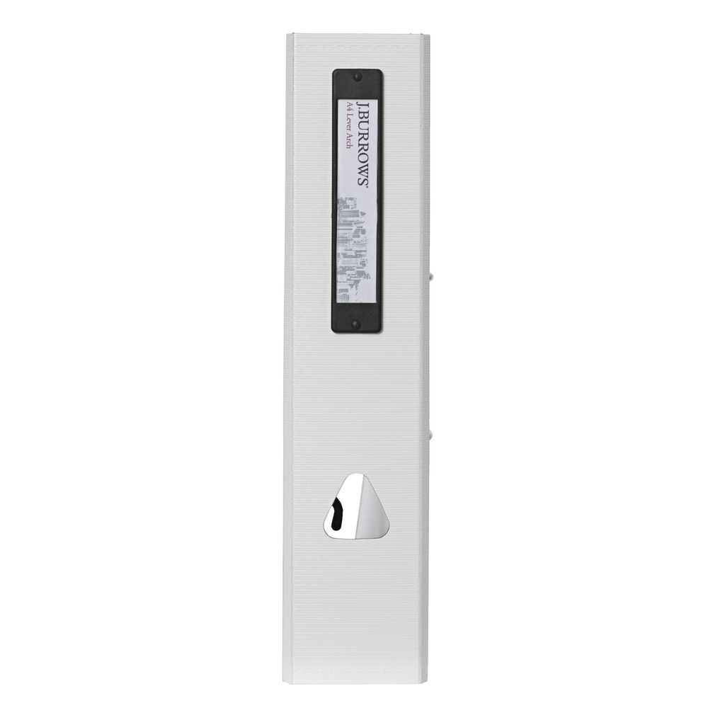 J.Burrows Foam Lever Arch File A4 2 Ring White