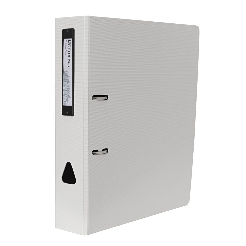 J.Burrows Foam Lever Arch File A4 2 Ring White