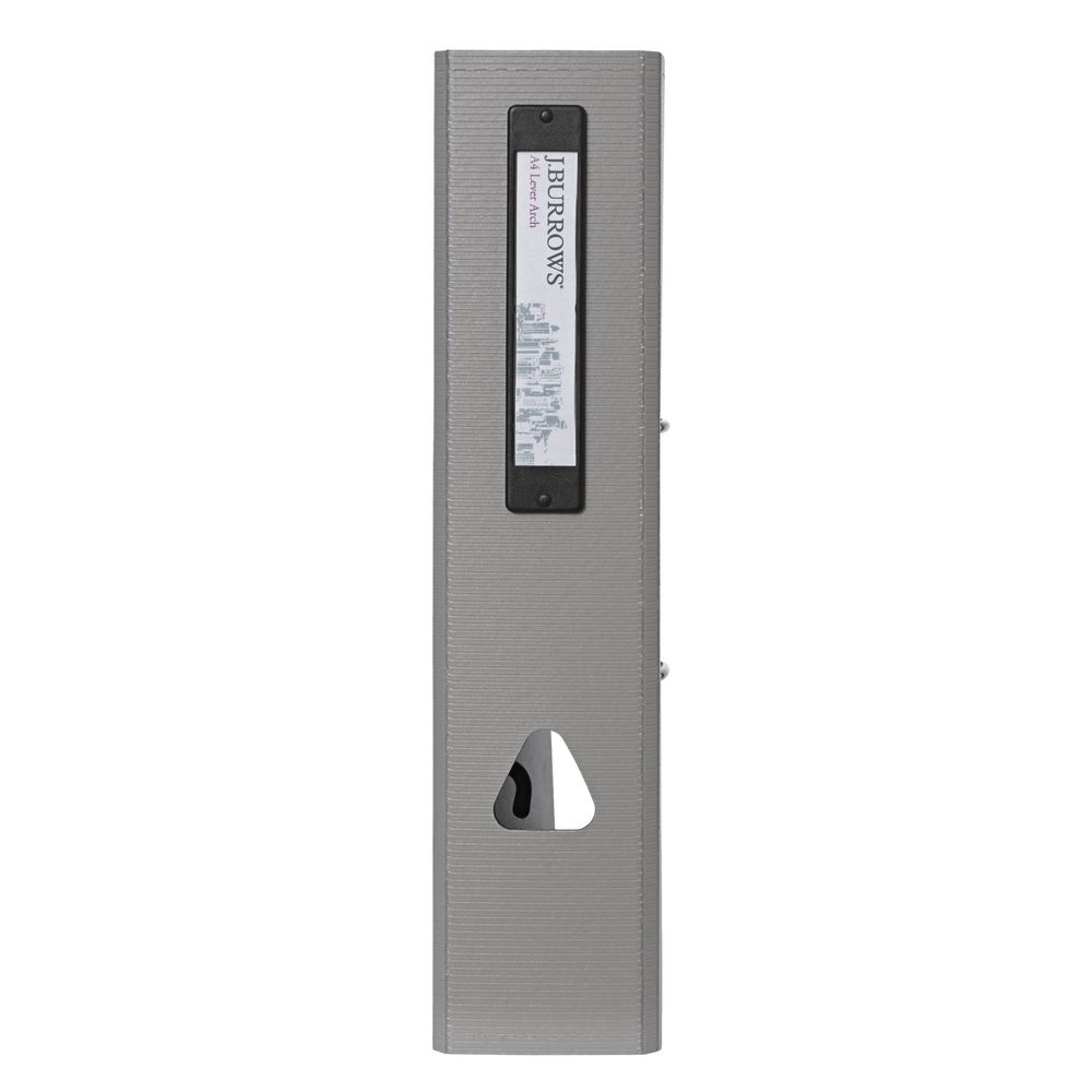J.Burrows Foam Lever Arch File A4 2 Ring Warm Grey