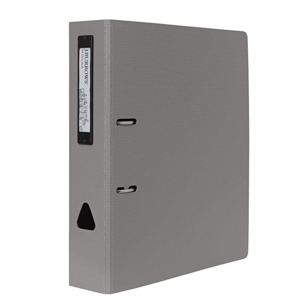 J.Burrows Foam Lever Arch File A4 2 Ring Warm Grey
