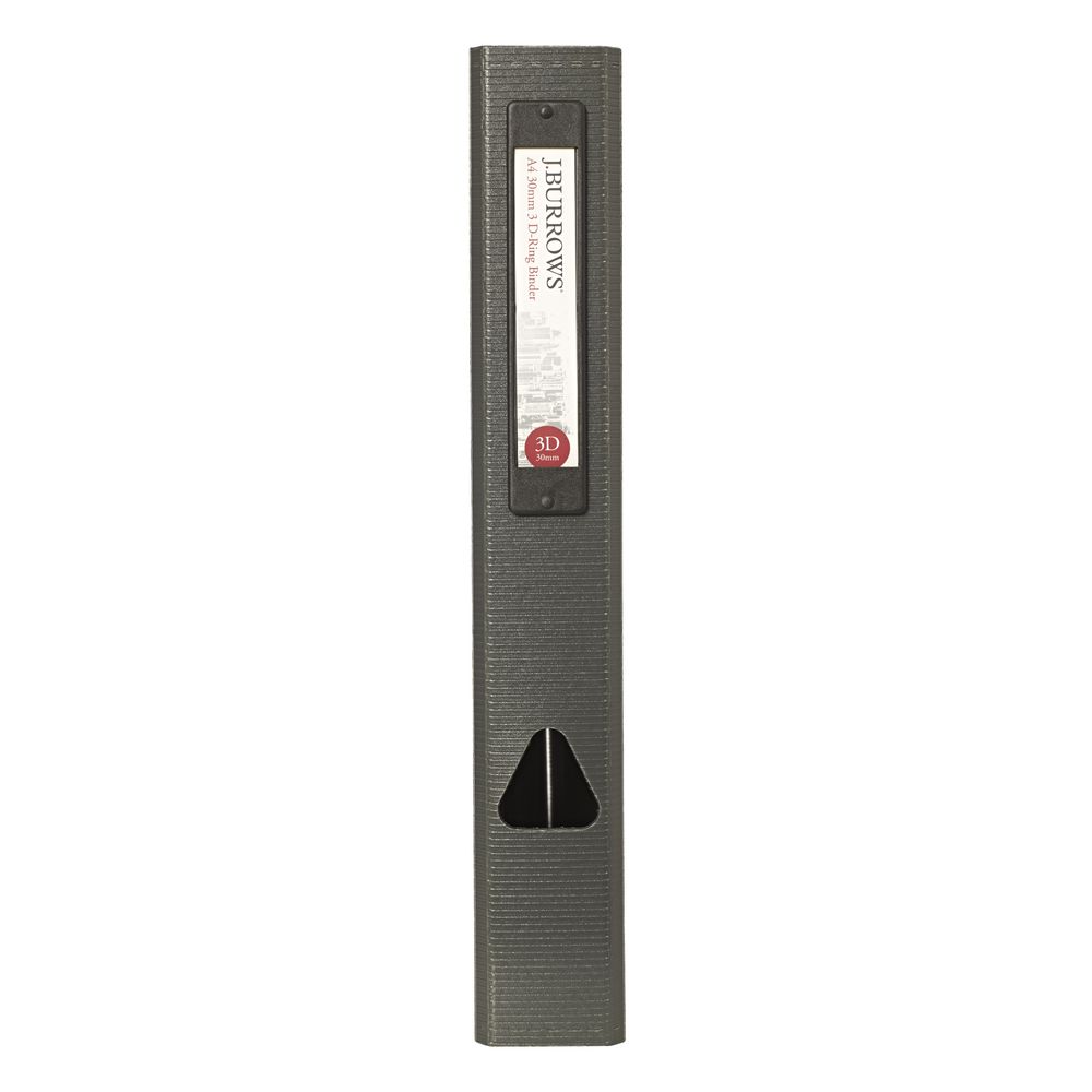 J.Burrows Foam Binder A4 3 D-Ring 38mm Grey