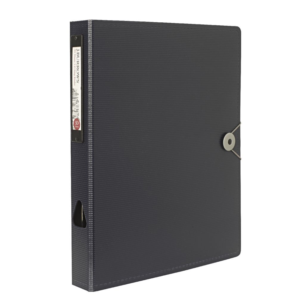 J.Burrows Foam Binder A4 3 D-Ring 38mm Navy