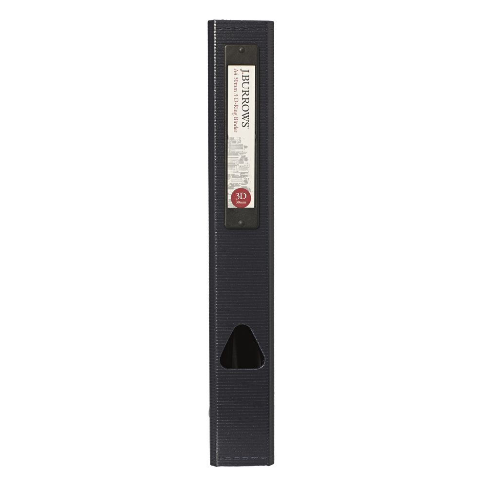 J.Burrows Foam Binder A4 3 D-Ring 38mm Navy