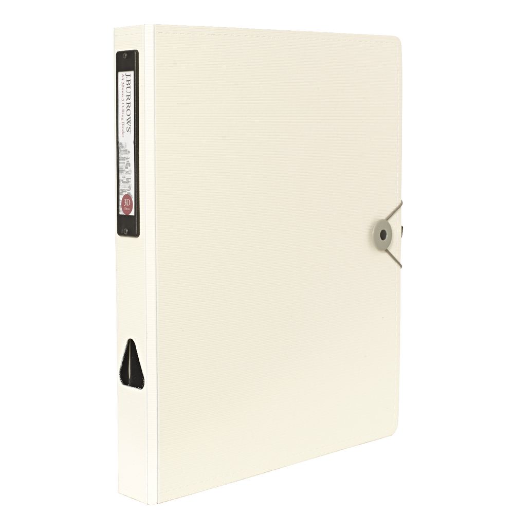 J.Burrows Foam Binder A4 3 D-Ring 30mm White