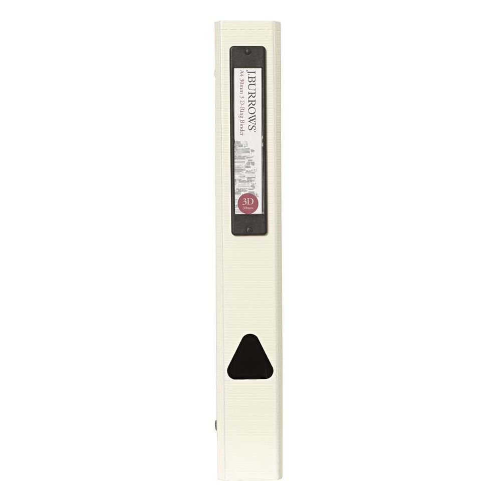 J.Burrows Foam Binder A4 3 D-Ring 30mm White