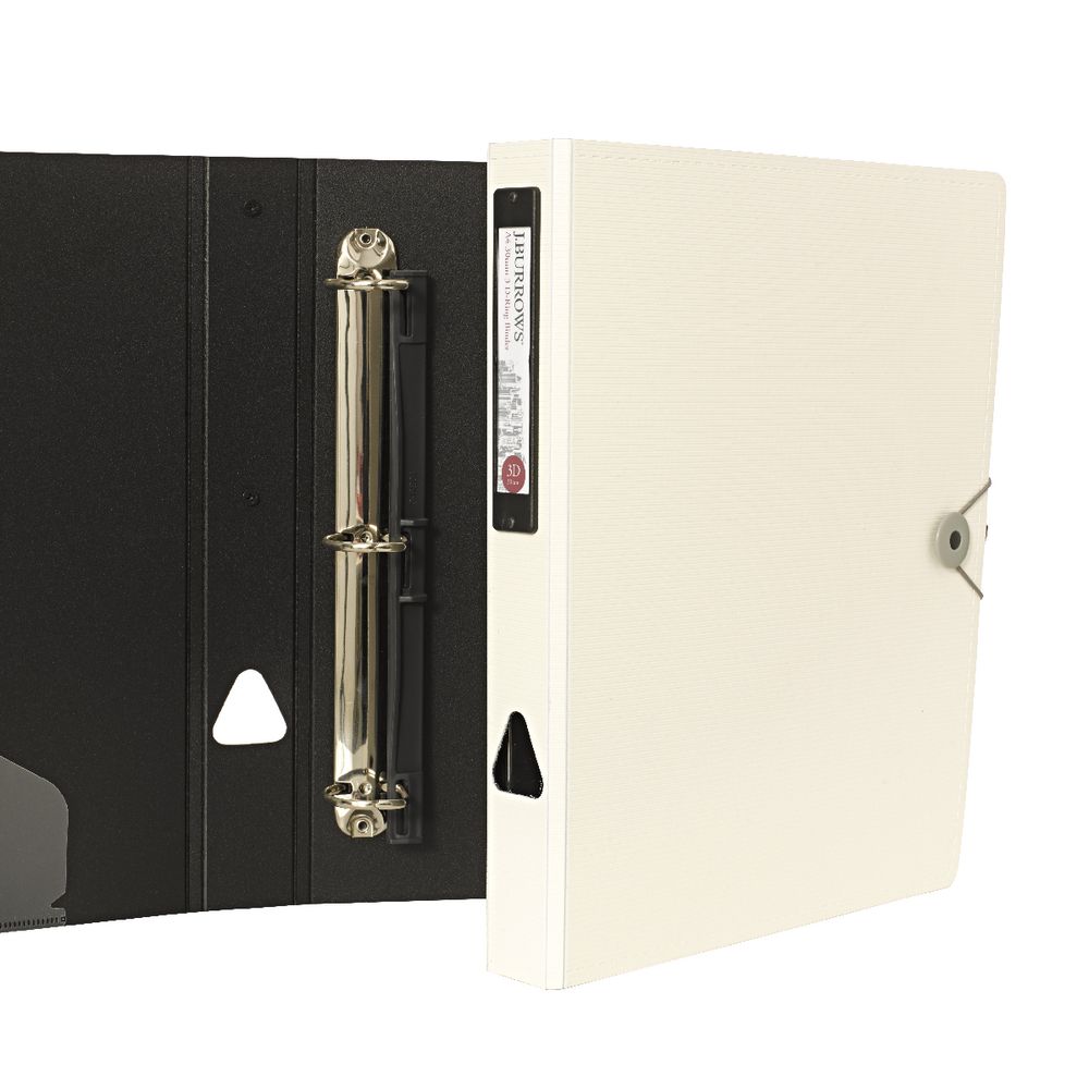 J.Burrows Foam Binder A4 3 D-Ring 30mm White