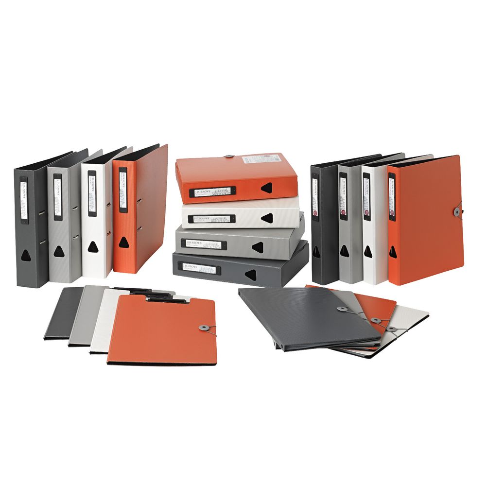 J.Burrows Foam Clipfolder A4 Orange