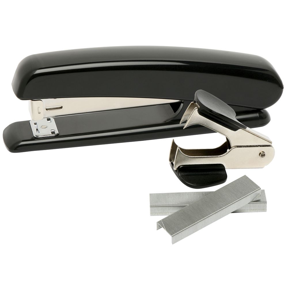 J.Burrows Full Strip Plastic Stapler Value Pack Black