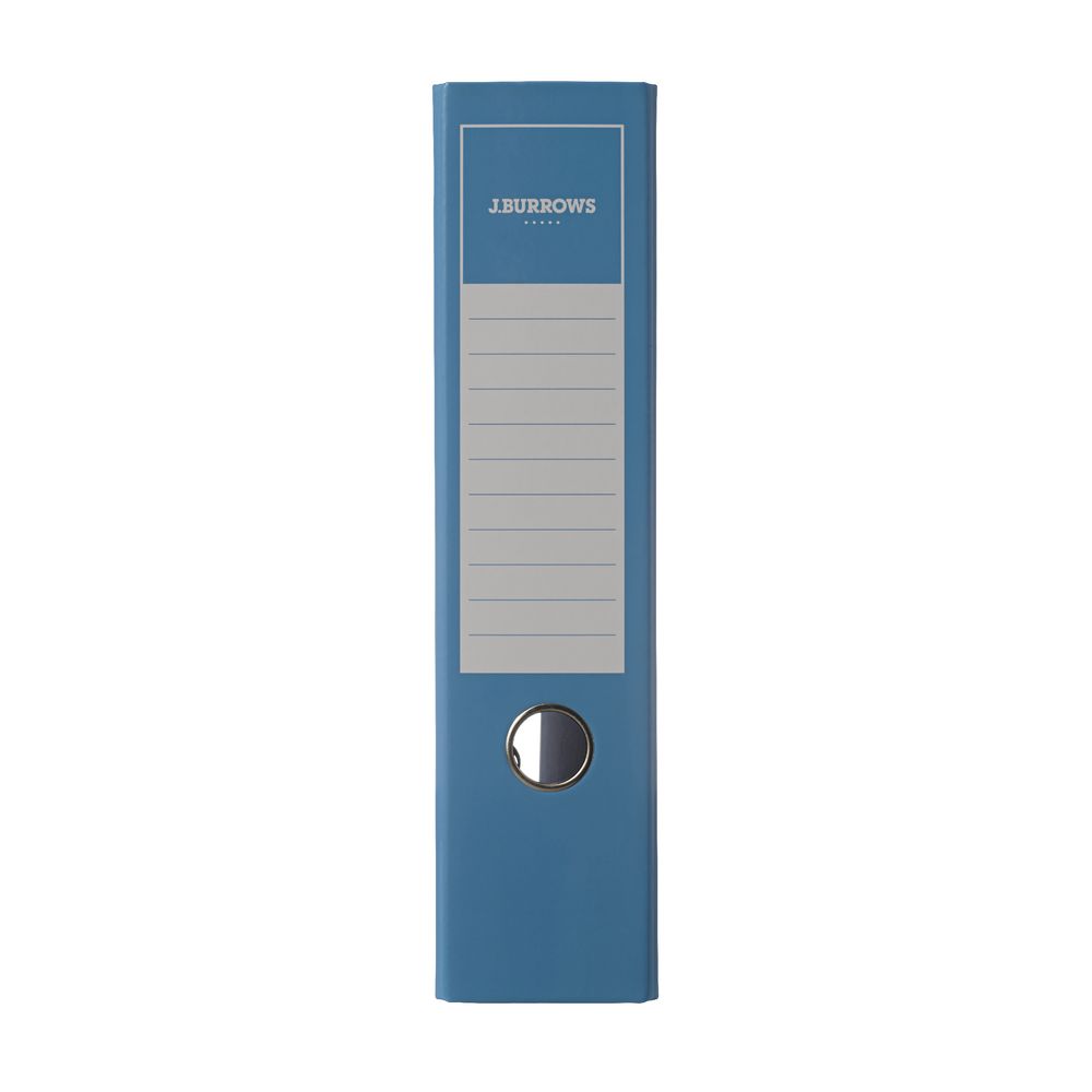 J.Burrows Gloss Lever Arch File A4 2 Ring Blue