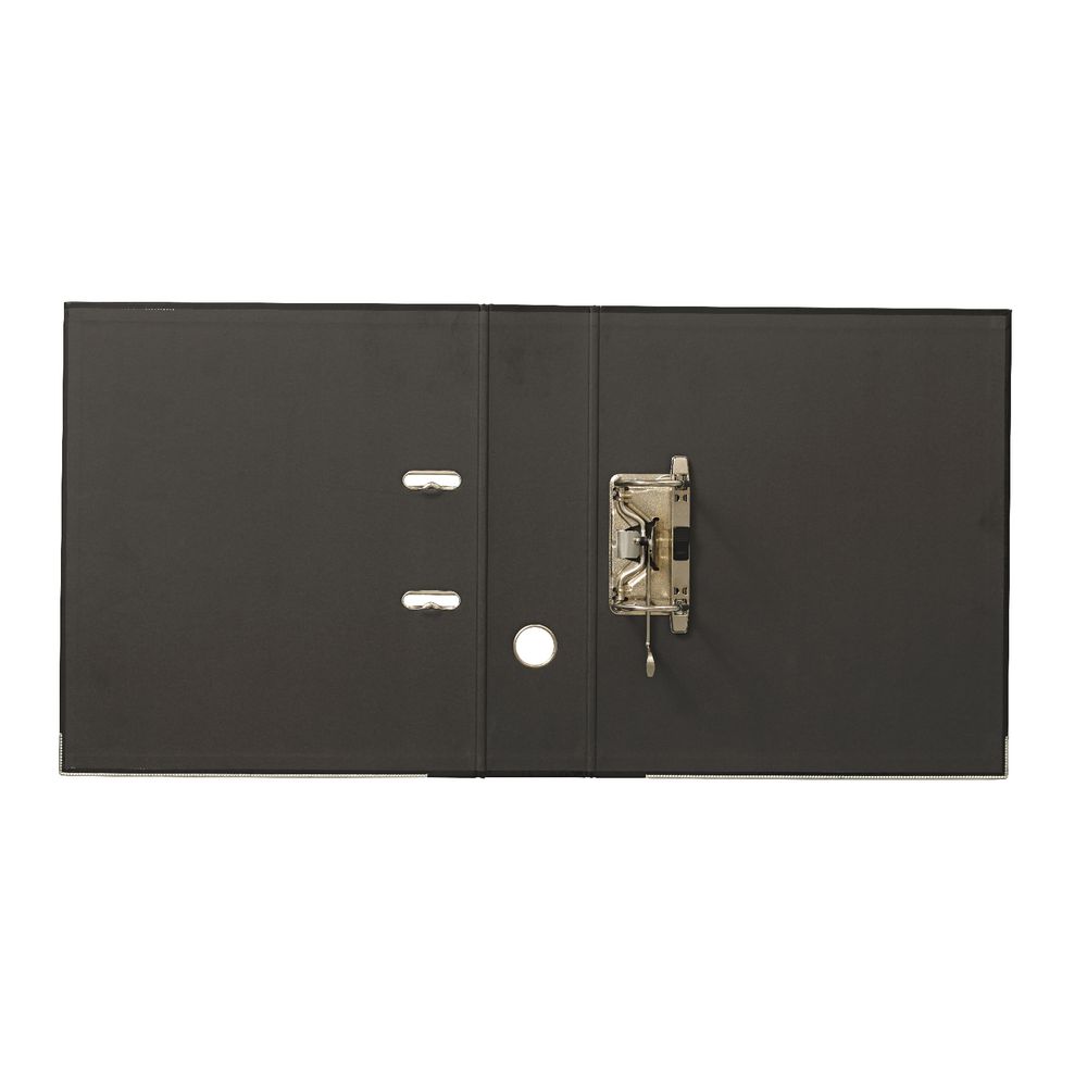 J.Burrows Gloss Lever Arch File A4 2 Ring Black