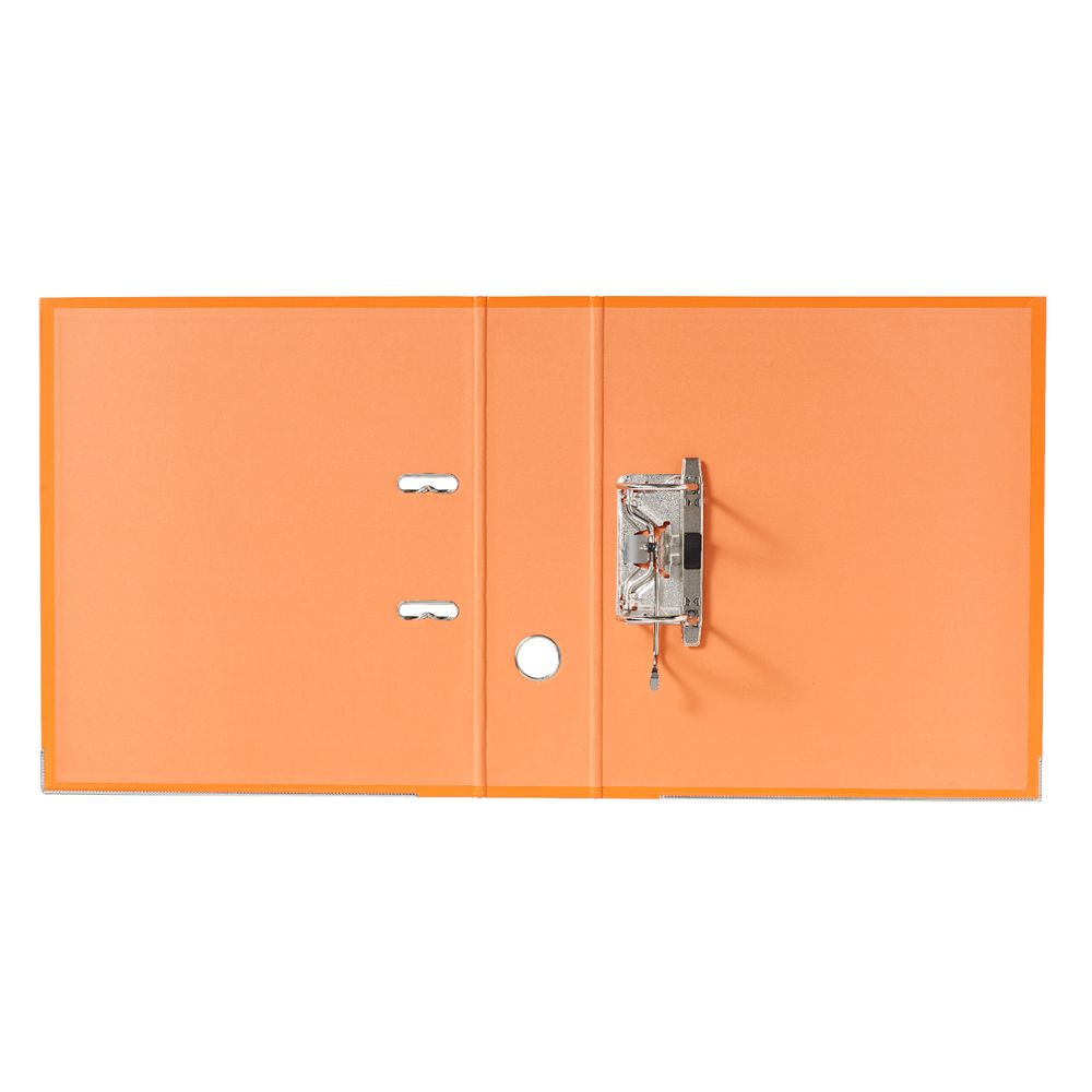 J.Burrows Gloss Lever Arch File A4 2 Ring Orange