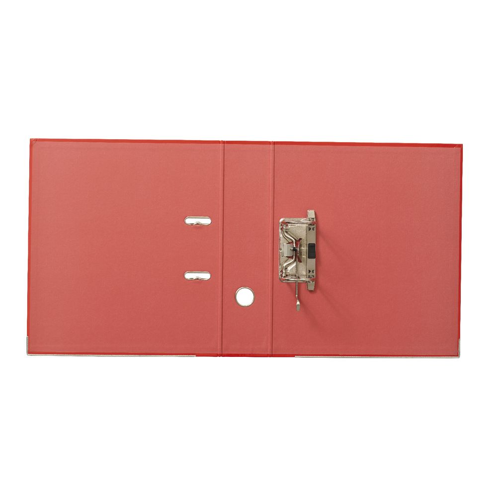J.Burrows Gloss Lever Arch File A4 2 Ring Red