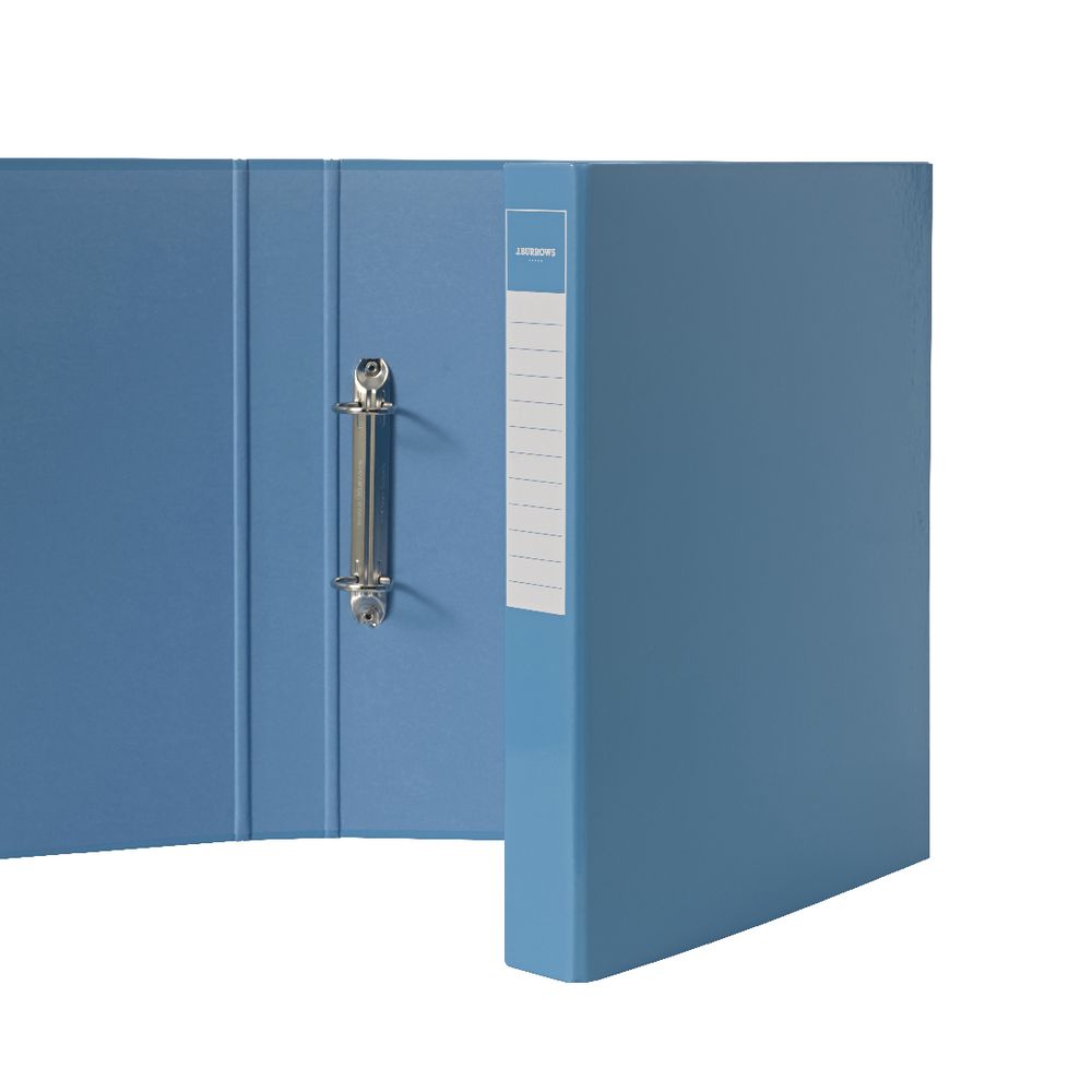 J.Burrows Binder A4 2 D-Ring 25mm Gloss Blue