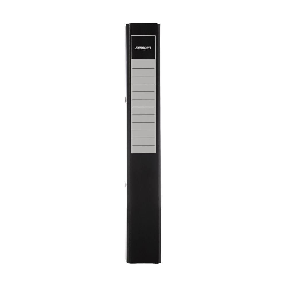 J.Burrows Binder A4 2 D-Ring 25mm Gloss Black