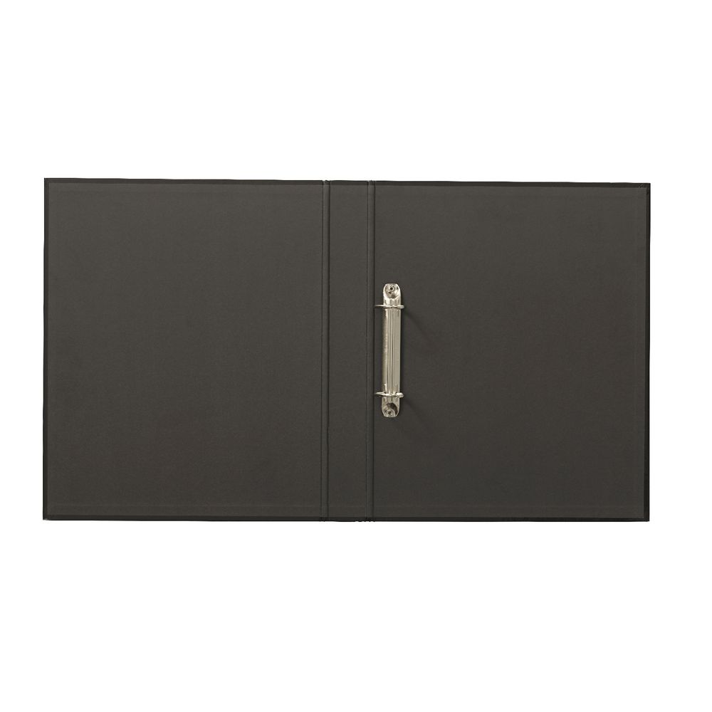 J.Burrows Binder A4 2 D-Ring 25mm Gloss Black