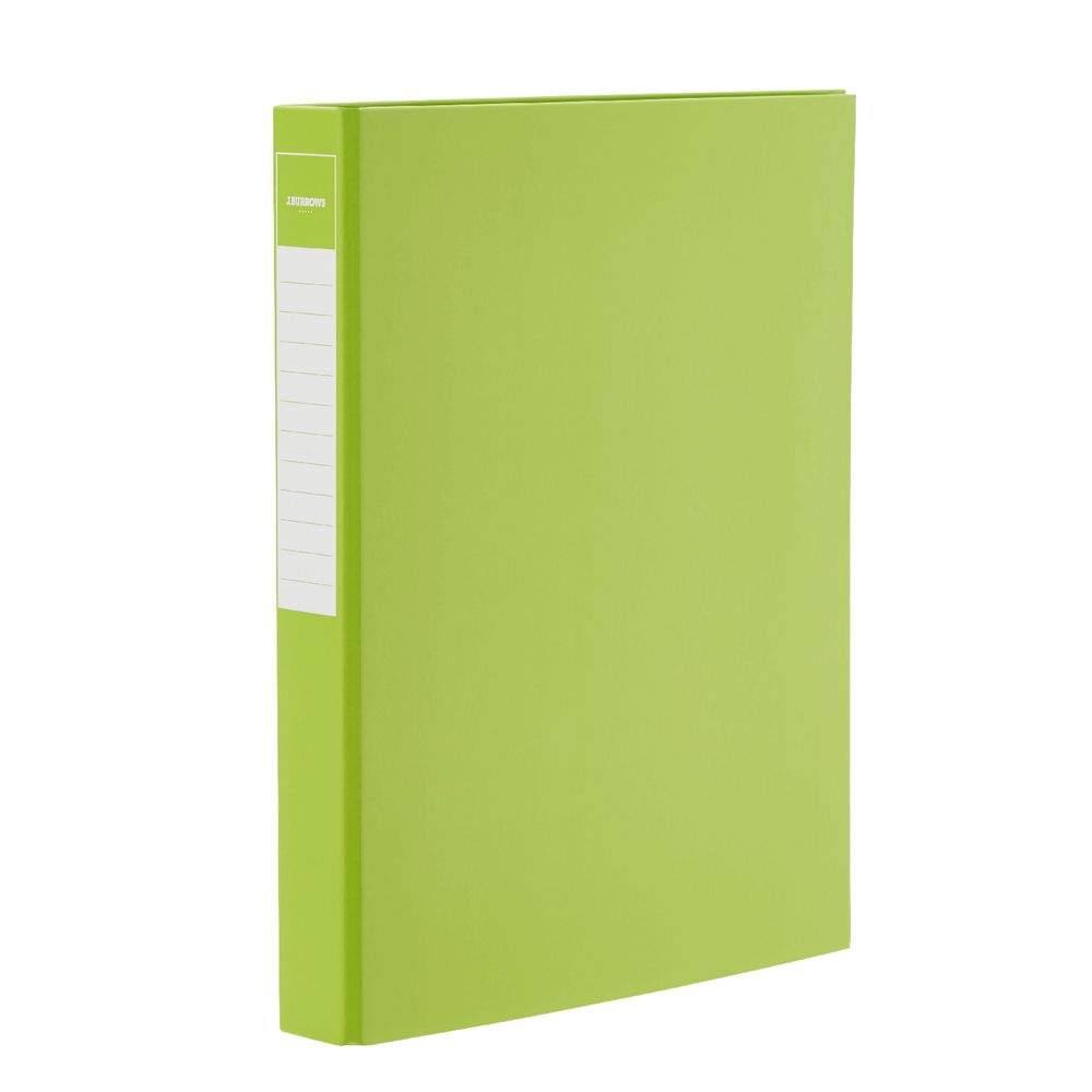 J.Burrows Binder A4 2 D-Ring 25mm Gloss Green
