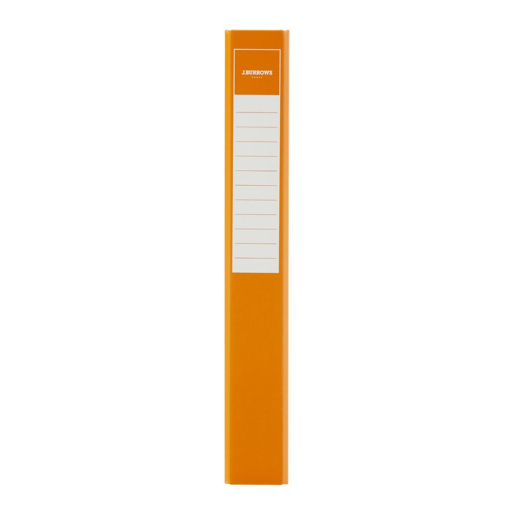 J.Burrows Binder A4 2 D-Ring 25mm Gloss Orange
