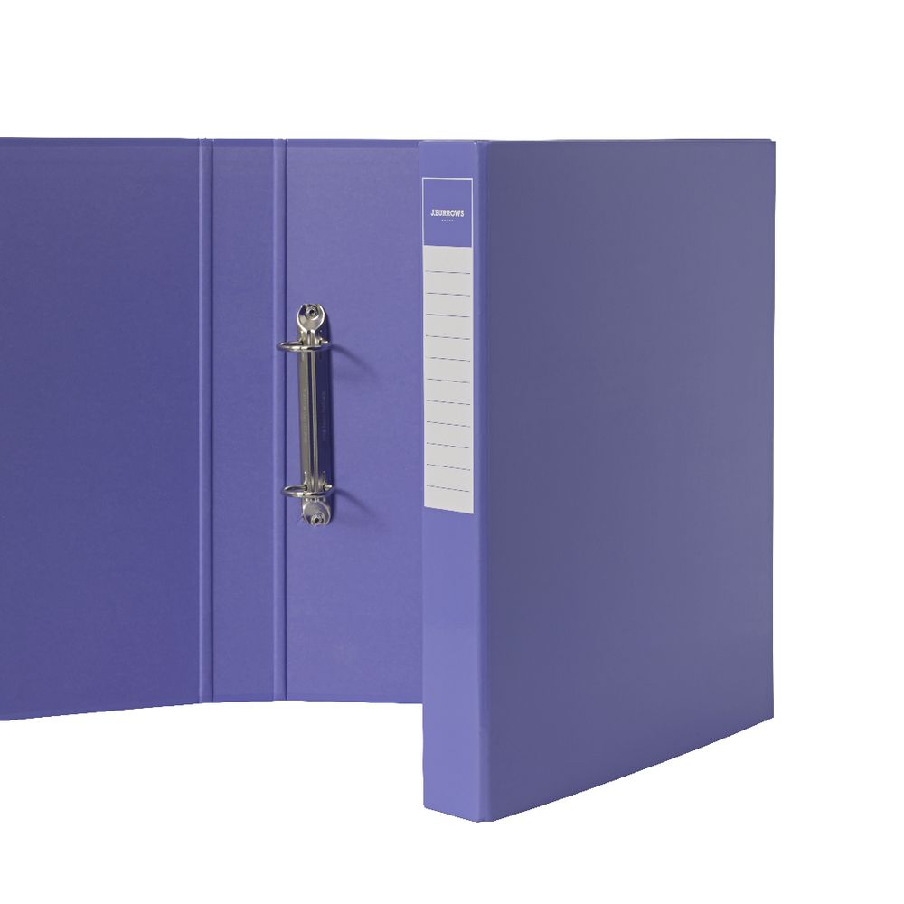 J.Burrows Binder A4 2 D-Ring 25mm Gloss Purple