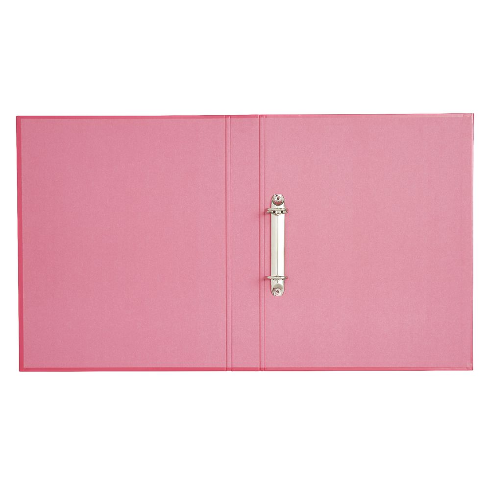 J.Burrows Binder A4 2 D-Ring 25mm Gloss Pink