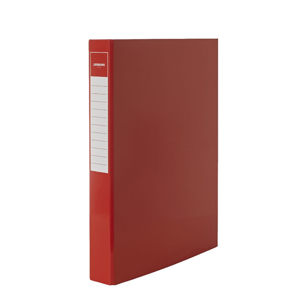 J.Burrows Binder A4 2 D-Ring 25mm Gloss Red