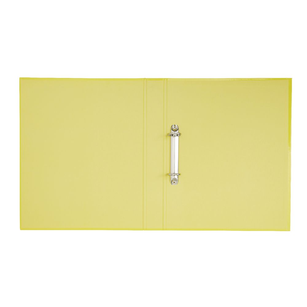 J.Burrows Binder A4 2 D-Ring 25mm Gloss Yellow