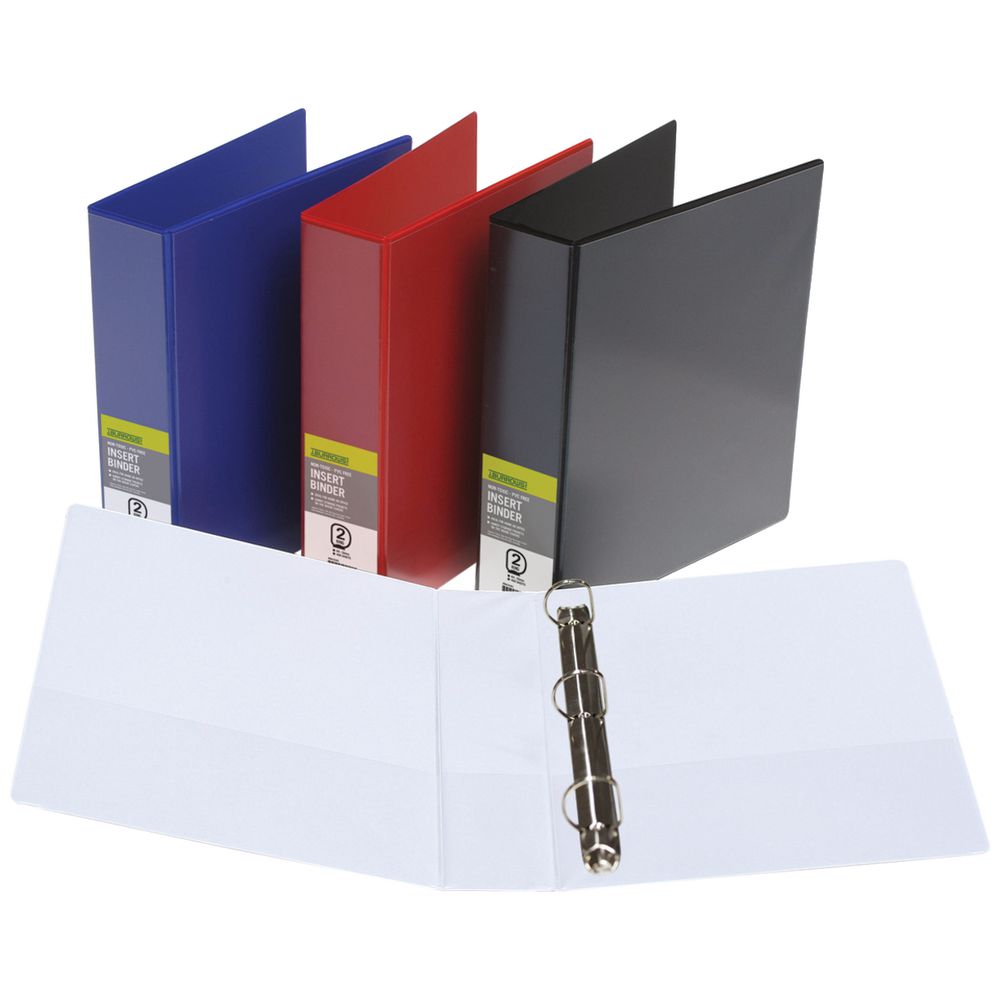 J.Burrows Insert Binder A4 3 D-Ring 50mm Red