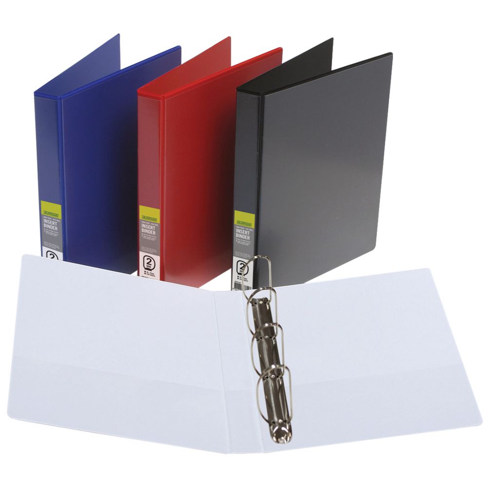 J.Burrows Insert Binder A4 4 D-Ring 25mm Blue