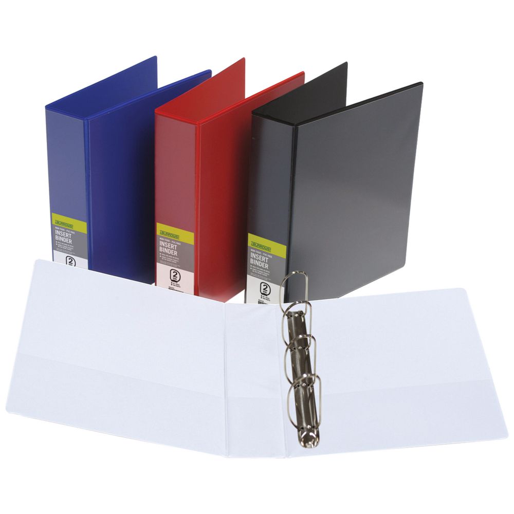 J.Burrows Insert Binder A4 4 D-Ring 50mm White