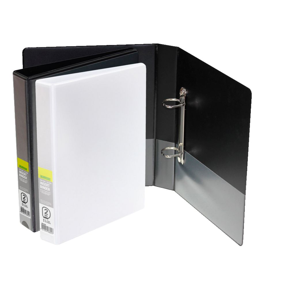 J.Burrows Insert Binder A5 2 D-Ring 25mm Black