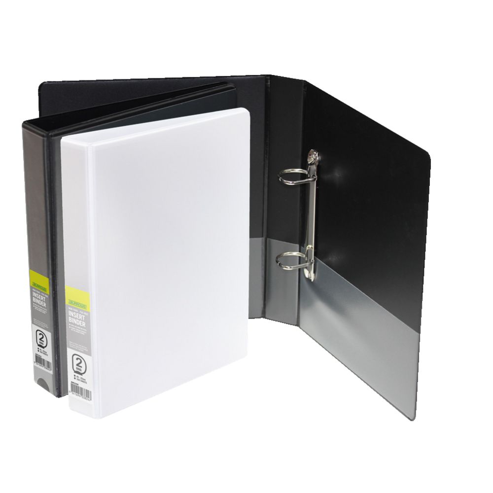 J.Burrows Insert Binder A5 2 D-Ring 25mm White