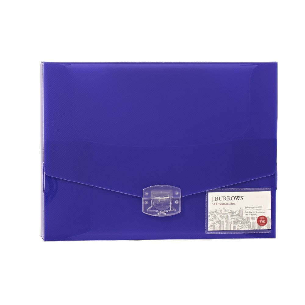 J.Burrows Ice Document Box 40mm Purple